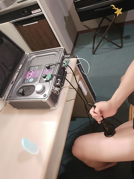 RAFOSminiを使いこなす競輪選手の加美山さん